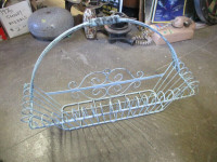 DECORATIVE ALL METAL SHABBY CHIC HANGING PLANT STAND $40.