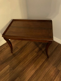 Antique wooden end table