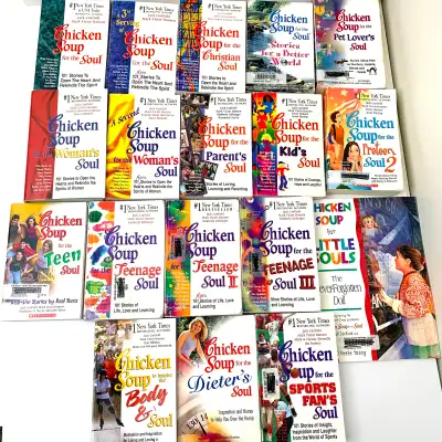Chicken soup for the soul books lot inspirational self help collection – set of 17 paperback books f...