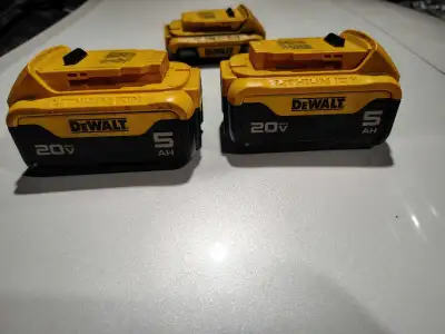 DeWalt  20v 5AH and small 20v 2AH battery's with charger , View more