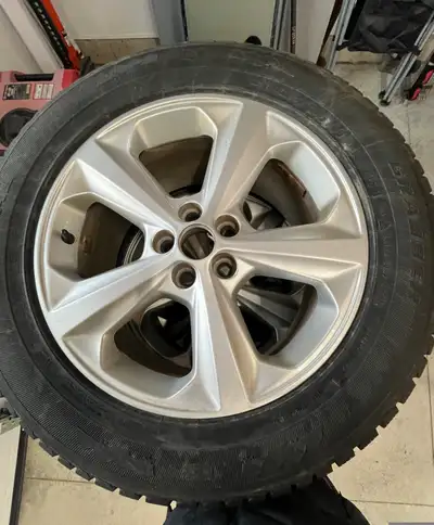 In good shape, both rims and tires. Good traction, Sold vehicle.