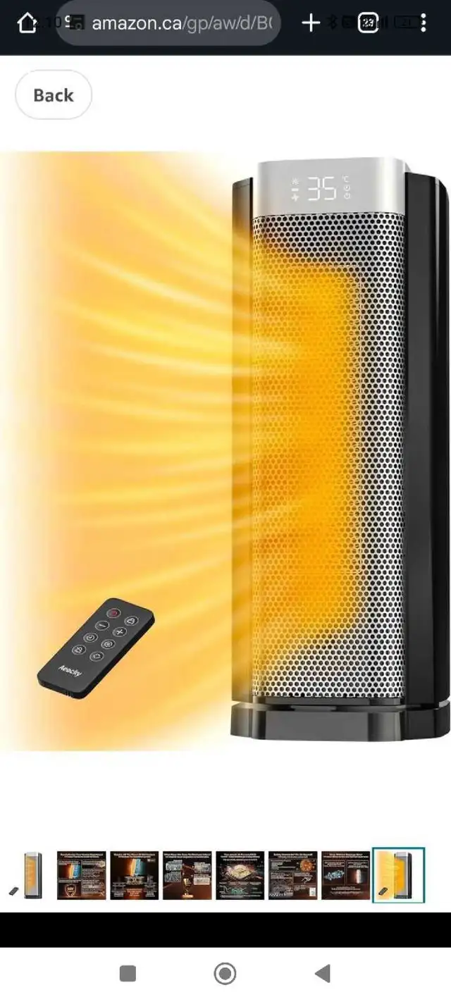 3rd-Gen AEOCKY Space Heaters for Indoor Use with AI Thermostat, 65561395455489124