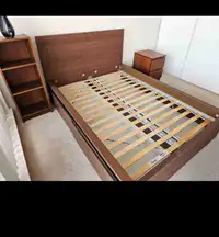 Queen storage bed