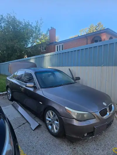 2006 BMW 525i for Parts, Trade or Restoration Car starts and runs *See last photo for list of work n...