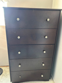 5 drawer wooden dresser