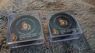 Ottawa Senators Game Used Puck $15 each, View more