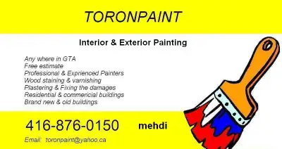 Professional painter, from 200$ /room (paint included), View more