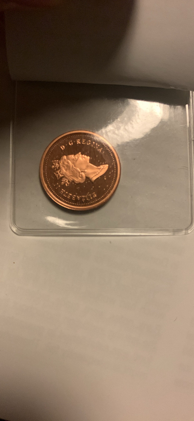 1999 CAMEO GEM MINT Canadian Penny in Arts & Collectibles in City of Toronto - Image 2