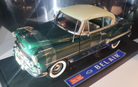 Sun Star 1:18 Scale Diecast 1953 Chevy Bel Air Green/Cream Hard