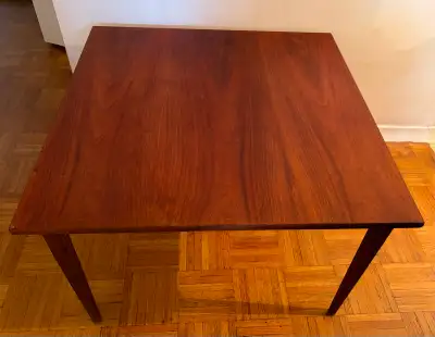 VINTAGE DANISH SQUARE TEAK COFFEE TABLE - 1960's, View more