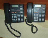NORTEL M9216 2 LINE PHONE S W/ BASE STANDS - NO POWER CABLES