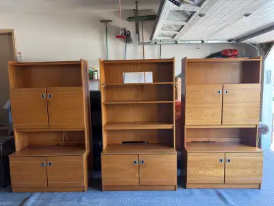MCM Teak Wall Unit / Cabinet, View more