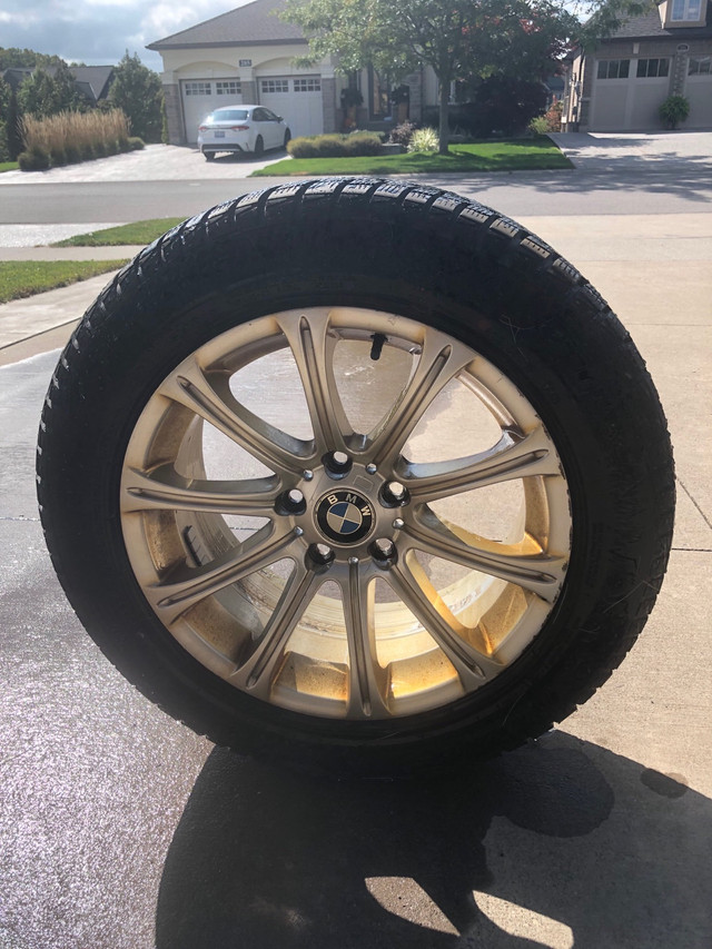 4 Winter Tires on 17” Original BMW Rims in Tires & Rims in St. Catharines