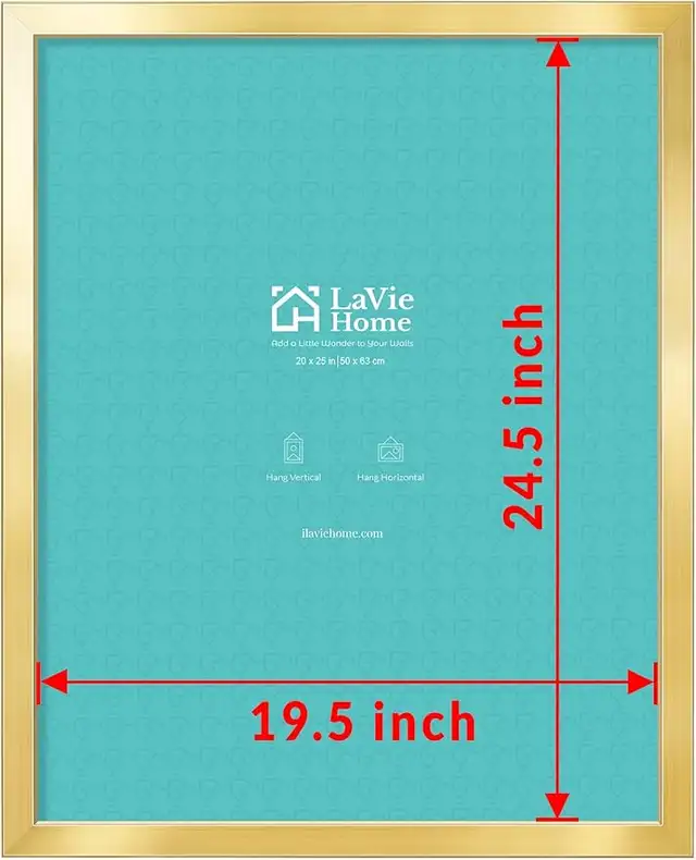 LaVie Home 20 x 25 Picture Frame, Large Poster Frame with High D in Home Décor & Accents in City of Toronto - Image 3