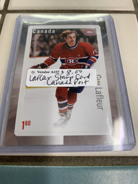 Guy LaFleur Canada Post Stamp Card Canadiens Showcase 319