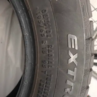 Available if listed so please don't ask. Set of 4. Continental Extreme Winter contact 195 65 R15 195...