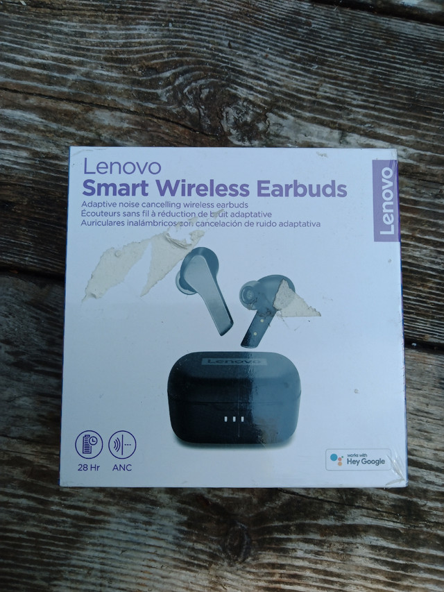 New Lenovo Smart Wireless Earbuds, ANC, USB-C in Headphones in Oshawa / Durham Region