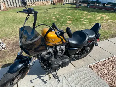 It’s 2016 Harley, Davidson, yellow and colour got a few extras to it low km 12229