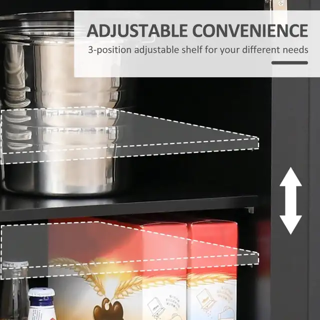 Kitchen Storage Cabinet, Sideboard Buffet Cabinet with Solid Woo in Hutches & Display Cabinets in Markham / York Region - Image 7