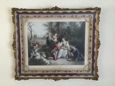 VINTAGE RENAISSANCE PAINTING ORNATE SHADOW BOX FRAME. 750, View more