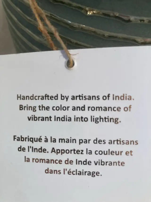 Glass and Wood Table Lamp - New* in Indoor Lighting & Fans in City of Toronto - Image 9