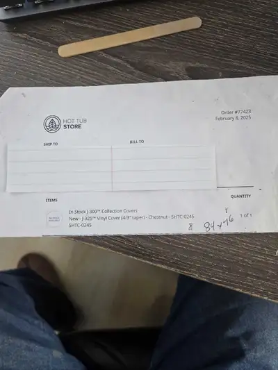 Bought the wrong size. 275.00 Chestnut in colour. Made for a J325. Measurements 84×76.