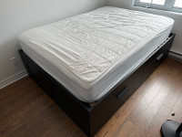Lit double Brimnes complet / complete bed