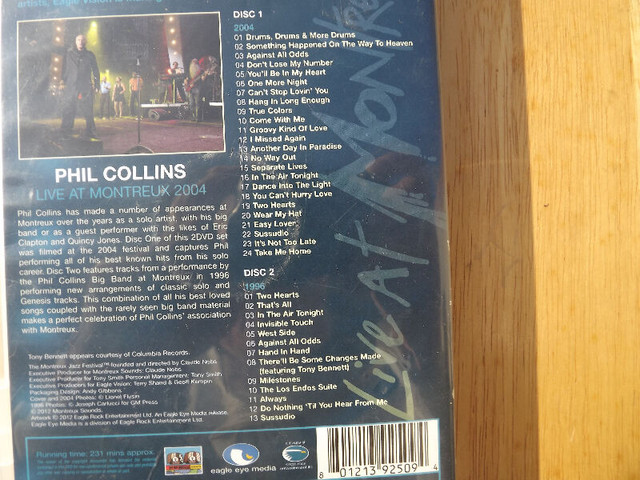 FS: Phil Collins "Live At Montreux 2004" Concert 2-Disc DVD Set in CDs, DVDs & Blu-ray in London - Image 3