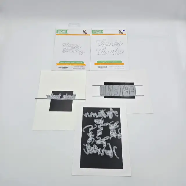 Crafting Die Lot Echo Park Fall Harvest Simon Says Stamp Thanks in Hobbies & Crafts in Strathcona County - Image 3