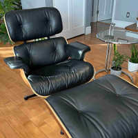 Eames Style Lounge Chair and Ottoman 