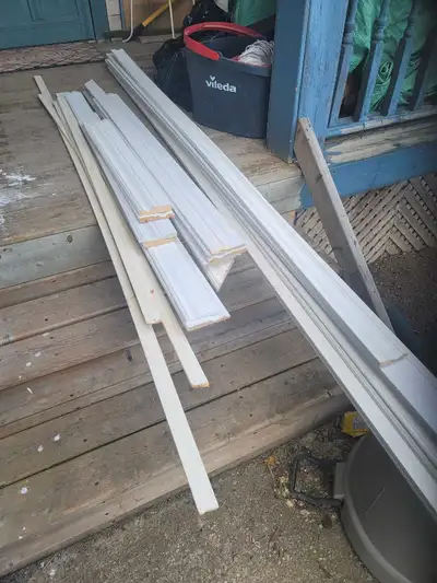 Leftover trim and baseboards from a job. Many pieces in various sizes. To keep it simple I'm just lo...