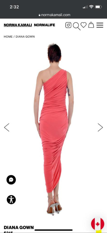 Norma Kamali Diana Gown Dress, new with tags, papaya colour in Wedding in London - Image 4
