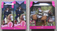 Horse Riding Barbie or Kelly & Baby Pony Gift Set - BNIB