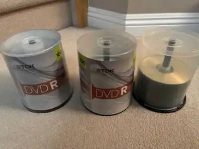 Selling as a package only. Includes DVD-R and CD-R discs - 1 x Brand new (unopened) case of DVD-R di...