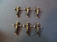 LOT OF 6 VINTAGE CRUCIFIX-ITALY-1970'S-UNIQUE & COLLECTIBLE!