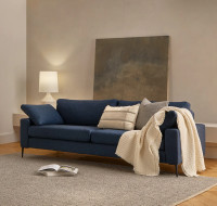 Nova 90.5" Sofa Couch in Twilight Blue by Article Furniture