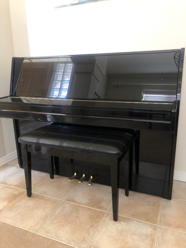 Steigerman 108SM Piano with padded bench in Pianos & Keyboards in Edmonton - Image 2