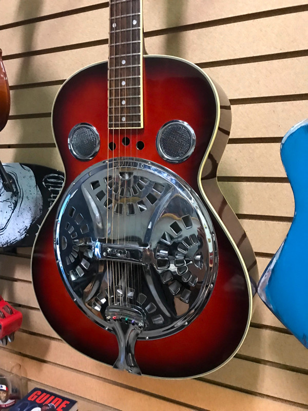 Resonator guitar, made by Laredo. Setup for slide play 200 Guitars