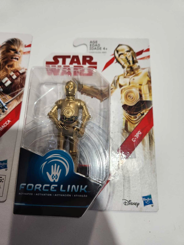 Star wars figures new in pkg, chewbacca and c3po force link in Toys & Games in New Glasgow - Image 3