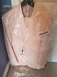 Mens light peach 3 piece suit (new)