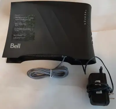 Sagemcom Fast 2864 Router for Bell with 3ft phone cable and power adapter - Router was barely used s...