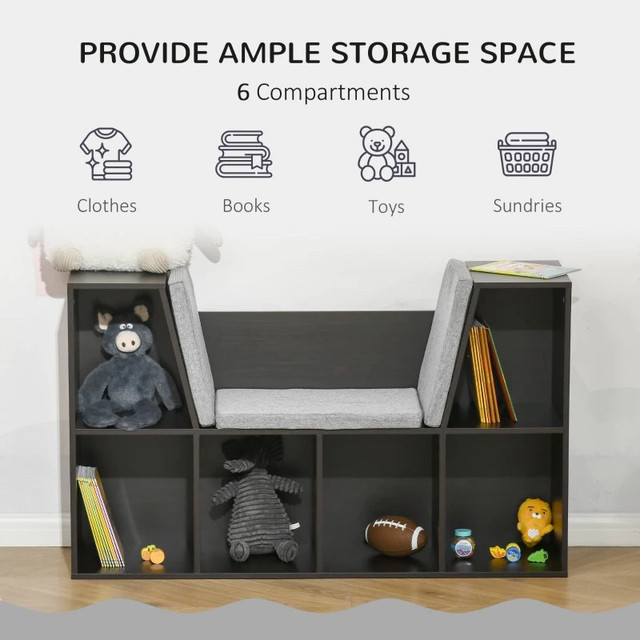 Kids Bookcase Toy Chest Kids Cabinet Storage Organizer Children  in Bookcases & Shelving Units in Markham / York Region - Image 4