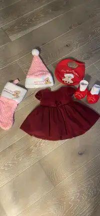 Baby Christmas dress 0-3 months