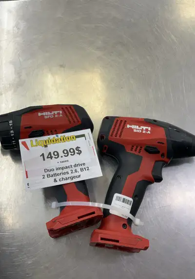 DUO IMPACT DRIVE HILTI SFD 2-A, View more