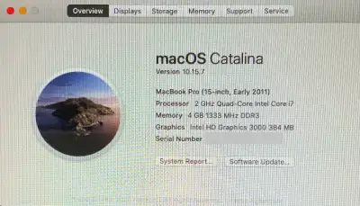 2011 MacBook Pro A1286 EMC 2417, View more