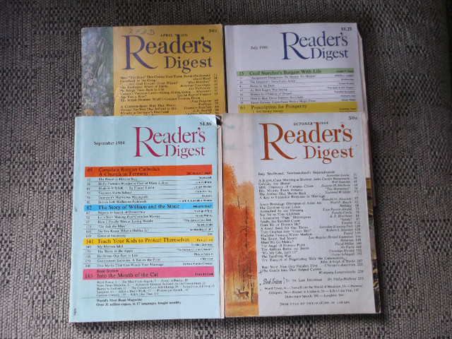 Reader's Digest Condensed Books (3 / $10) & old R. D. Magazines in Other in Bridgewater - Image 2