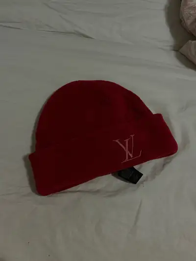 brand new Louis Vuitton red beanie, View more
