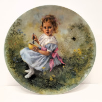 Little Miss Muffet by John McClelland Mother Goose Series Plate