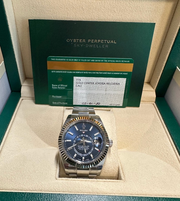 Rolex Skydweller Blue dial oyster BNIB full set 336934 Jewellery