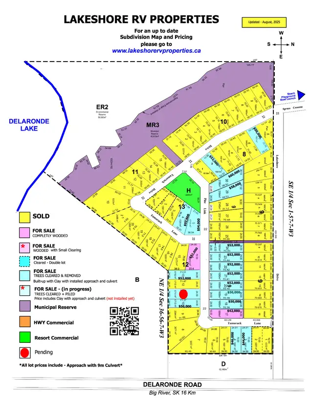Extra Large RV Lots for Sale Delaronde Lake - Big River, SK63672036537089122